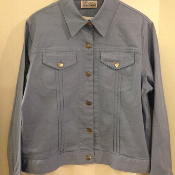 5/$20 TRADITION L blue cotton Jkt - Picture 3 of 6
